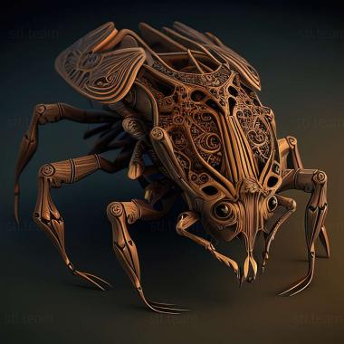 3D модель Ixodes antiquorum (STL)